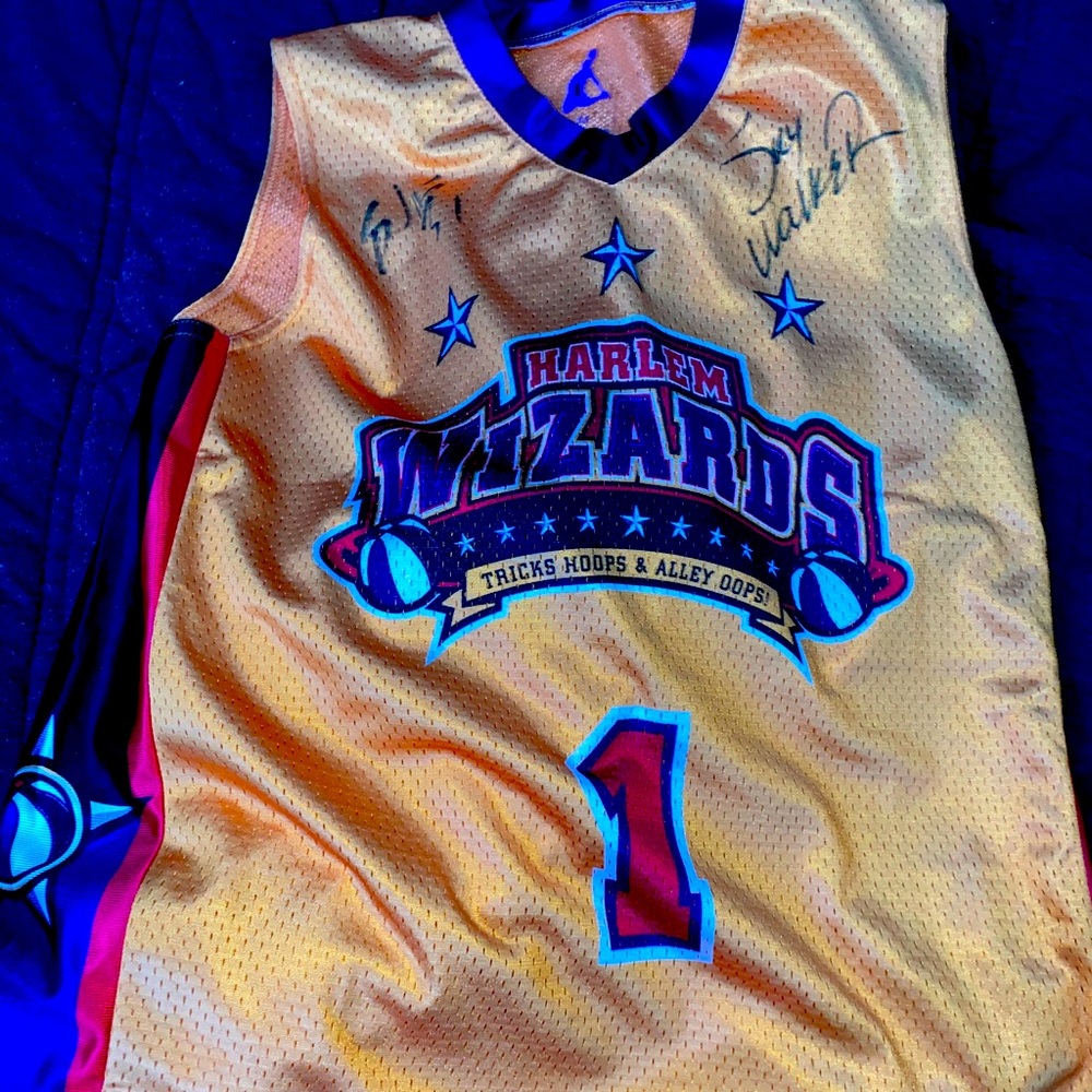 Signed Harlem Wizards Jersey